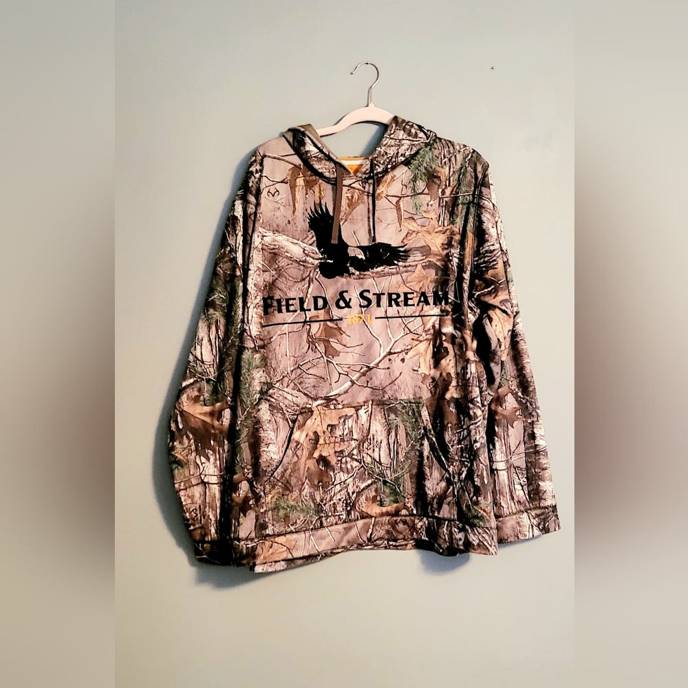 Field and Stream Camo Hoodie Unisex